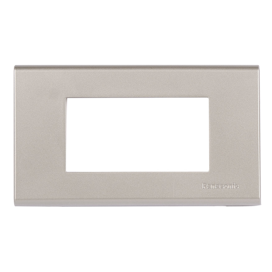 3M plate with mounting frame silver Wide Panasonic