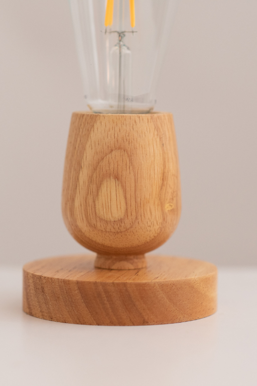 Wooden table light -1 lamp warm 5 Watt