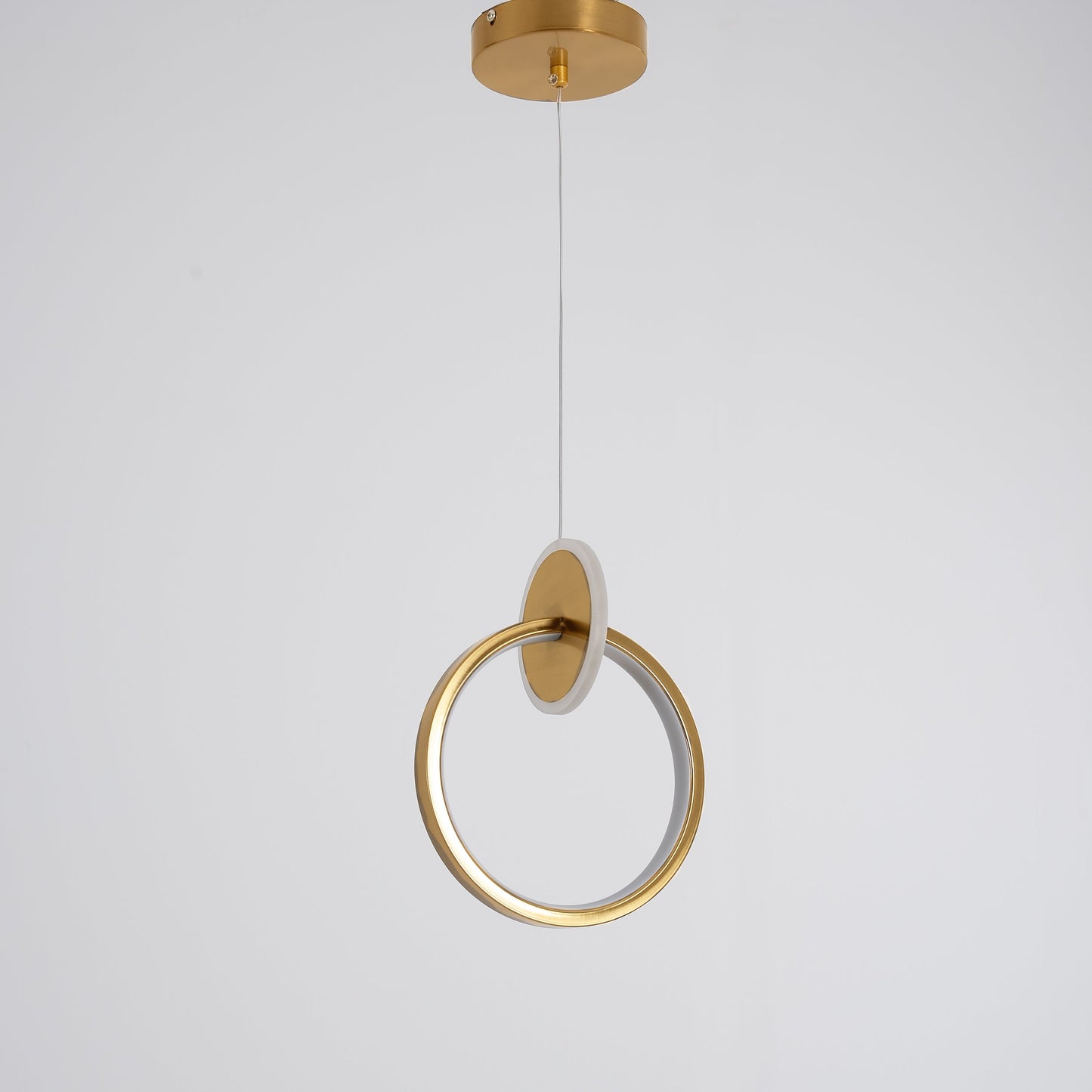 Modern gold walla pendant