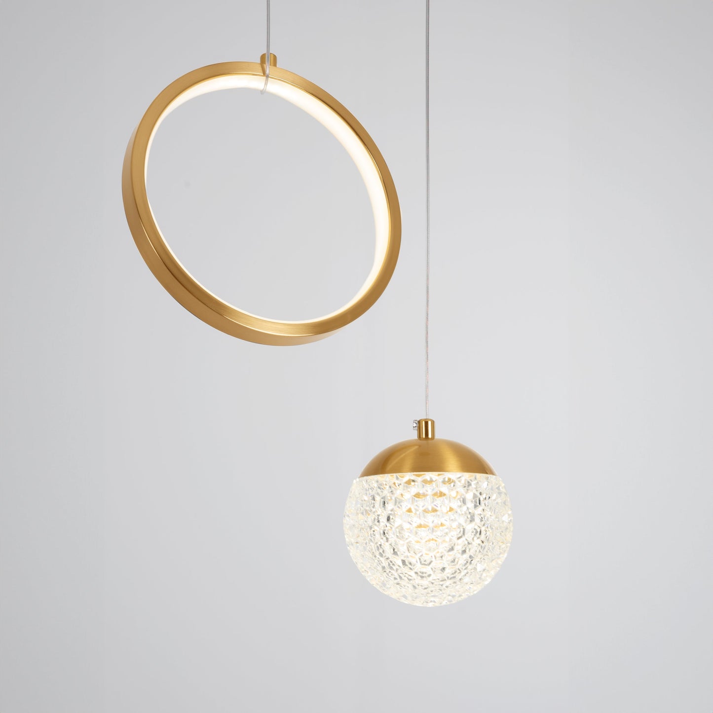 Modern gold walla pendant 2C