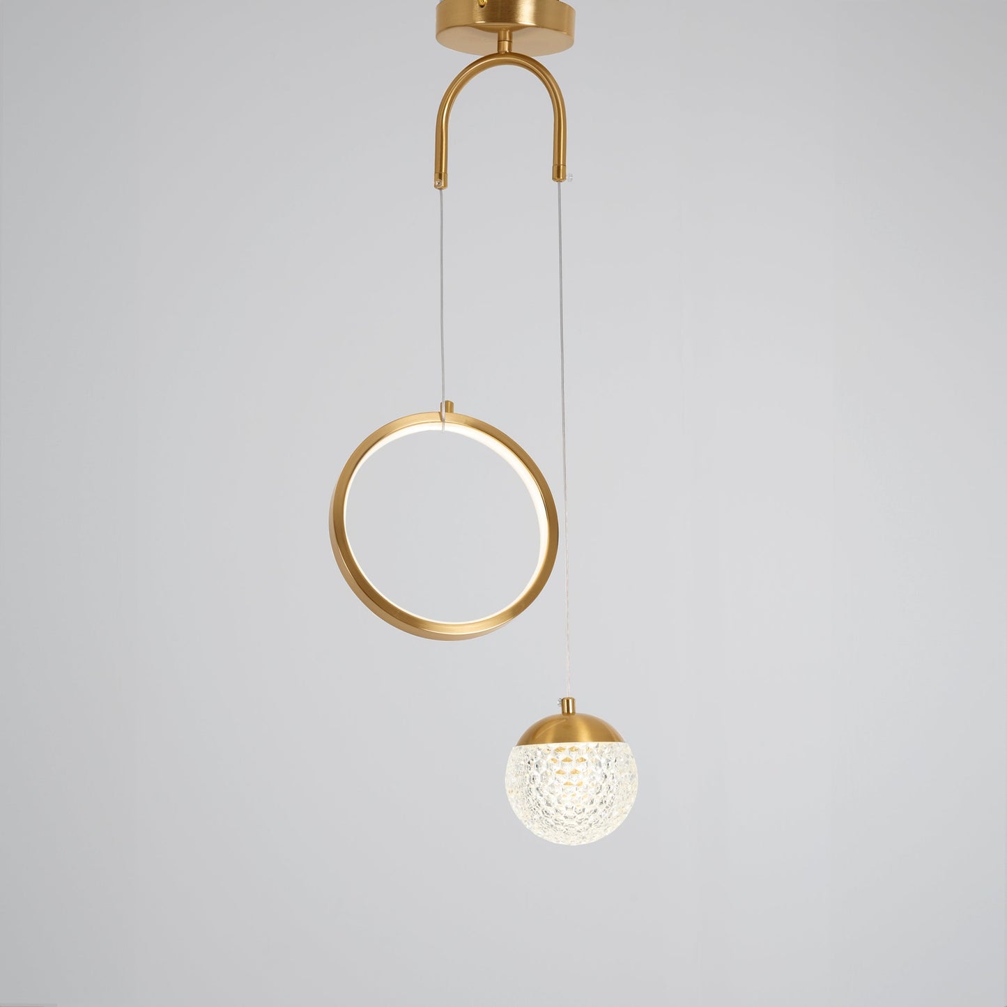 Modern gold walla pendant 2C