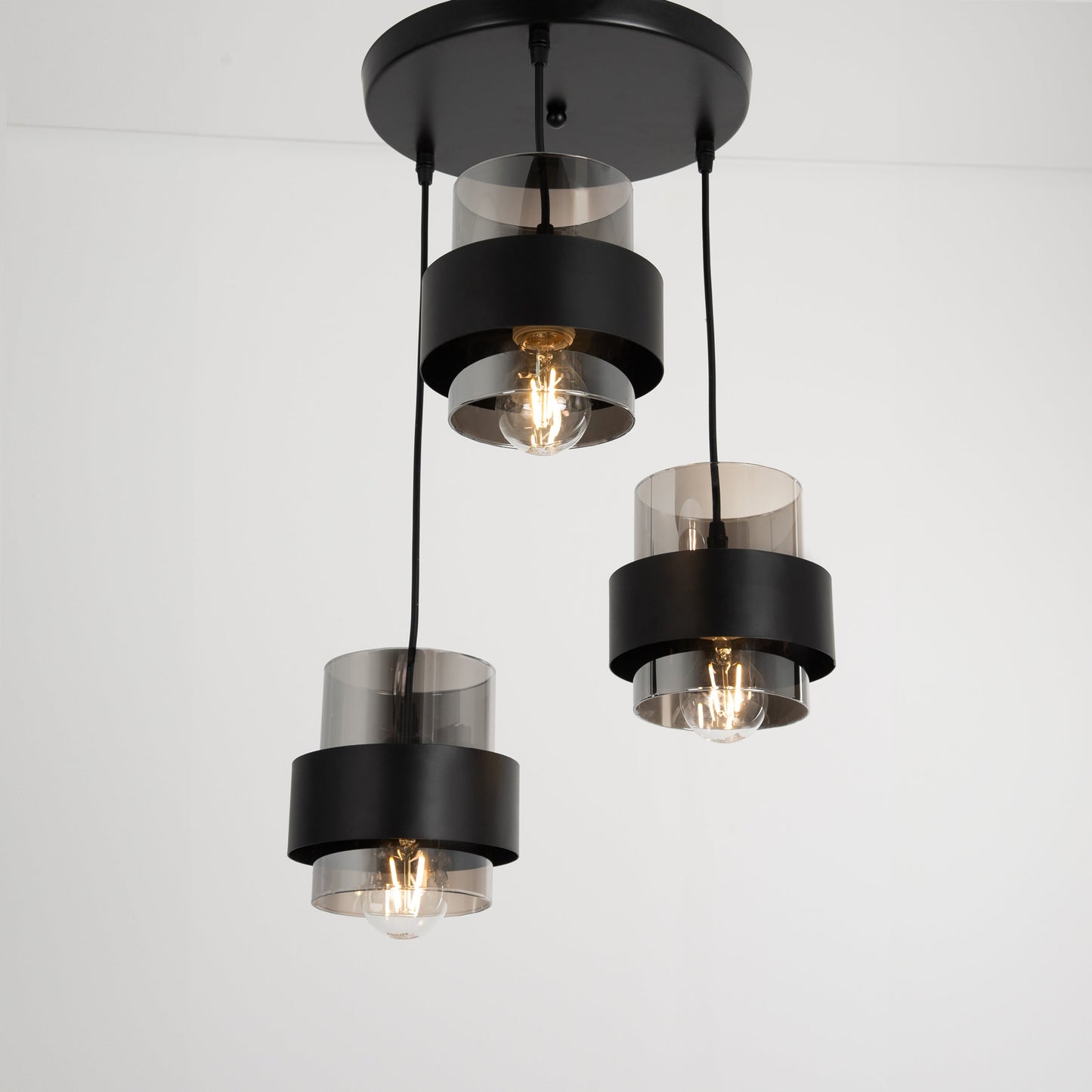 Modern black hanging pendant