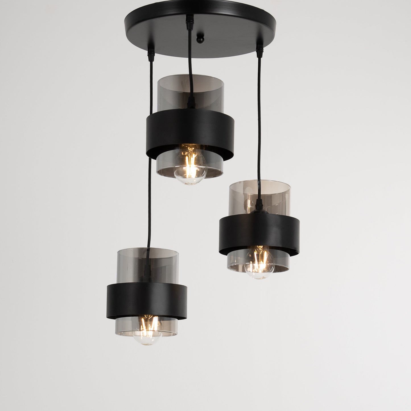 Modern black hanging pendant