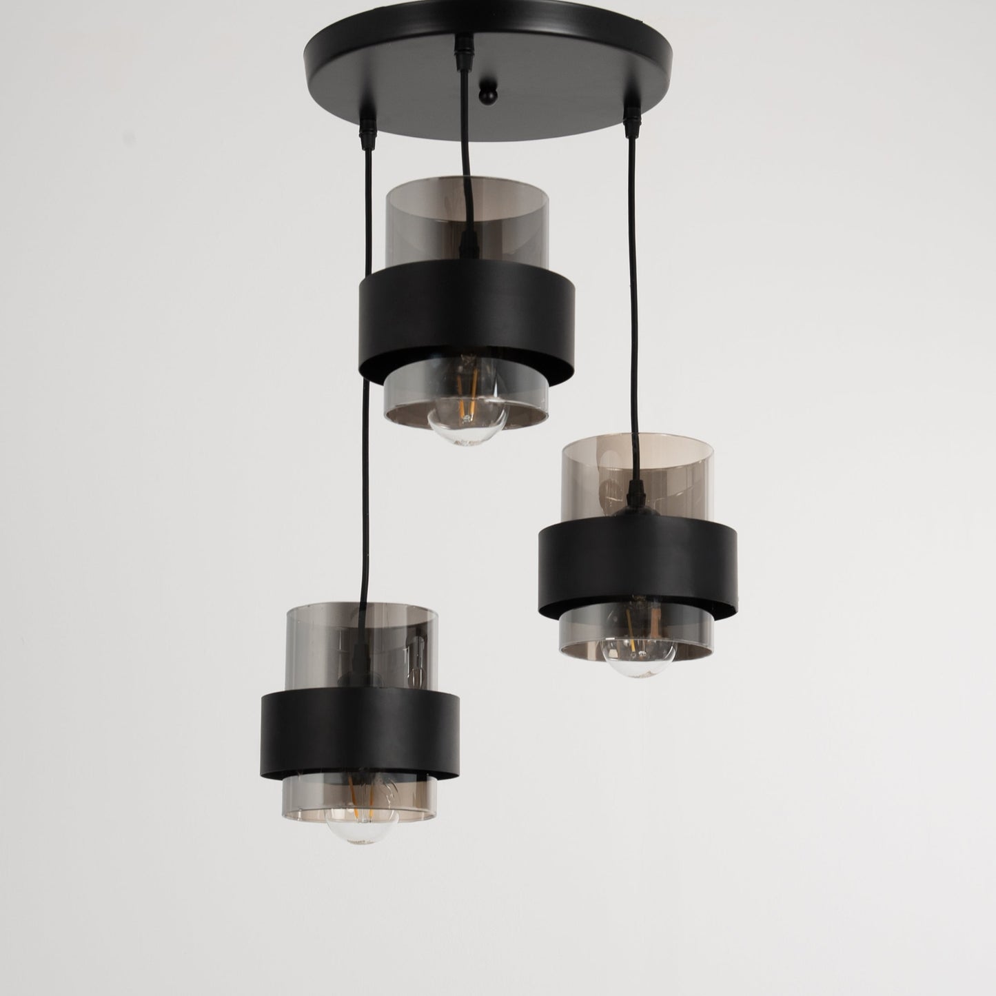 Modern black hanging pendant