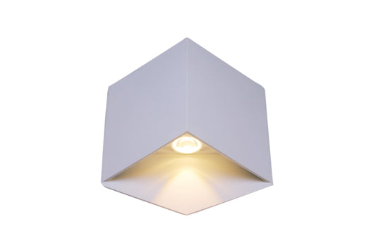 6 watt updown white hexagon shape