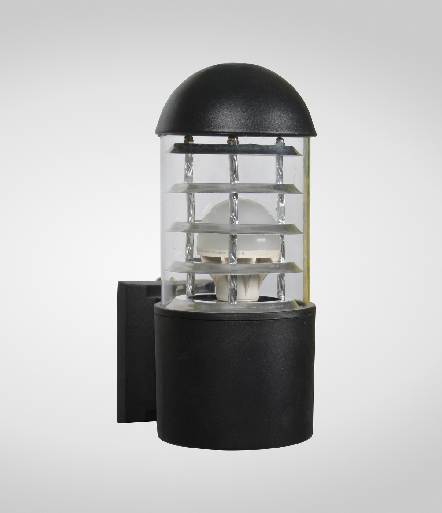 Outdoor steel wall lights black