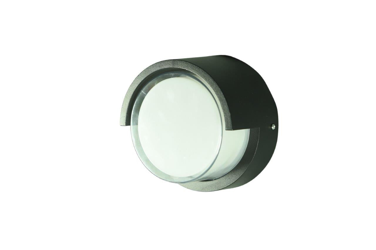 Halo Modern Black Outdoor Wall Light