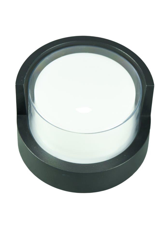 Halo Modern Black Outdoor Wall Light