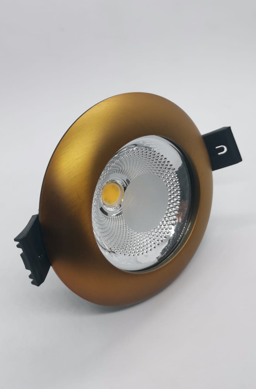 5 Watt Curved Bronze Spotlight - White light