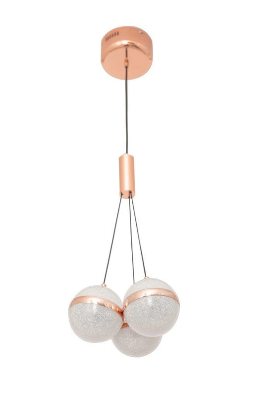 Modern Rosegold LED 3-Balls - 45 Watt