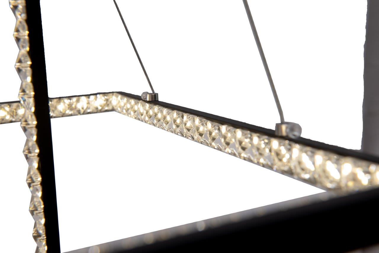 Black led art pendant 65 watt