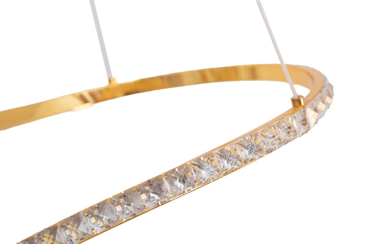 Spiral Golden LED Pendant - 30 Watt