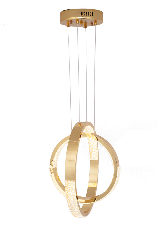 Alameer Ring Golden LED Pendant - 40 Watt