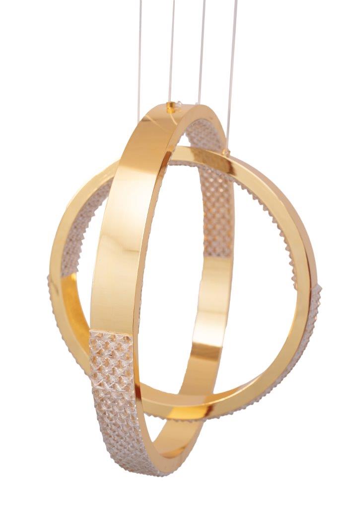 Alameer Ring Golden LED Pendant - 40 Watt