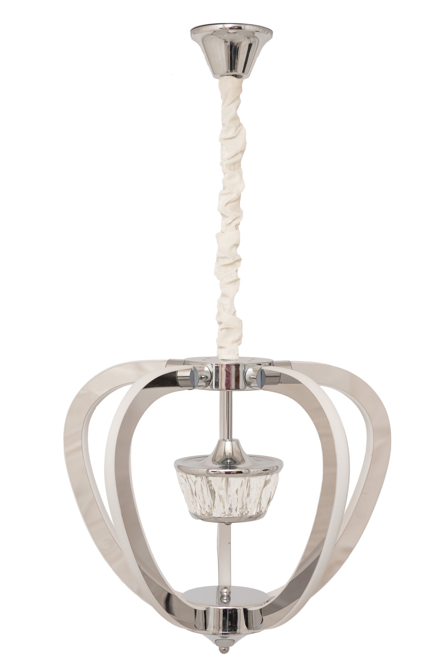 Silver LED Heart Pendant - 60 Watt