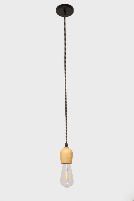 Modern wooden pendant curve - 1 lamp