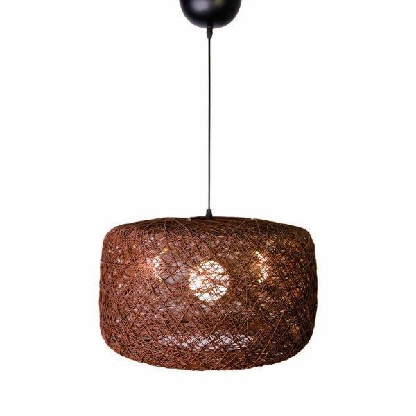 Strings Wheel Brown Pendant  (3 Lamps)