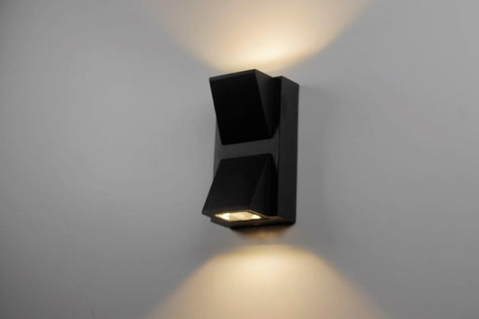 6 watt double prism updown black spot 2 lamp