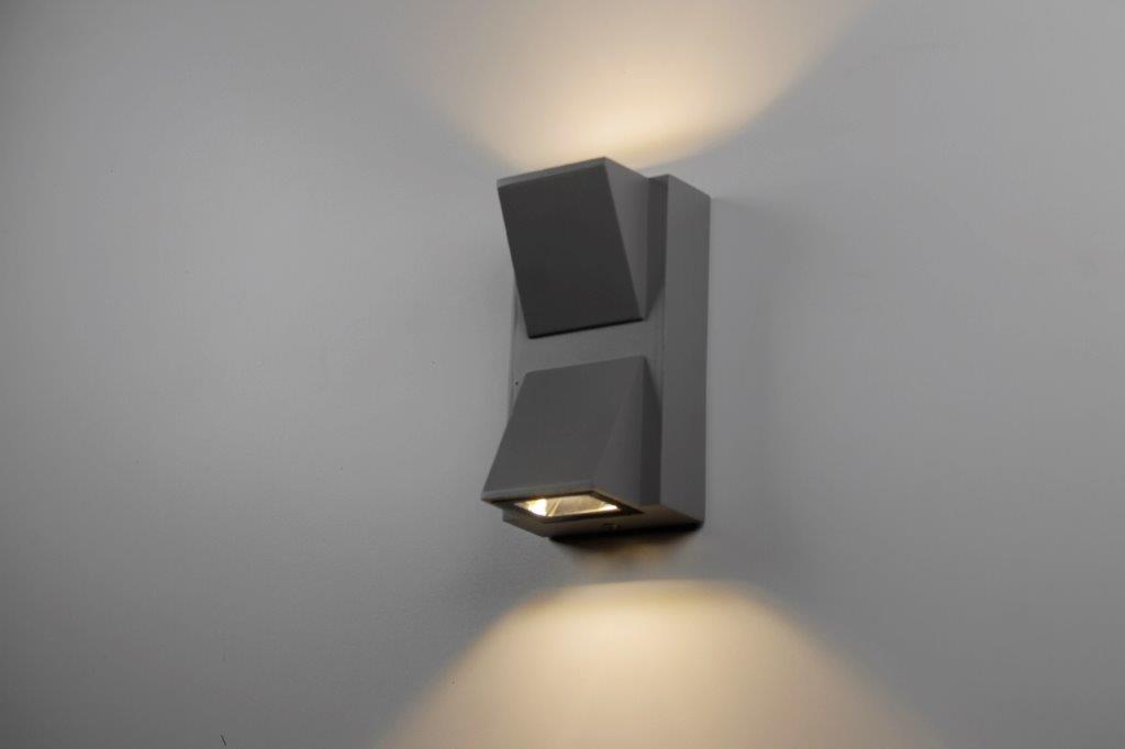 6 Watt Double Prism Updown Grey Spot 2 lamp