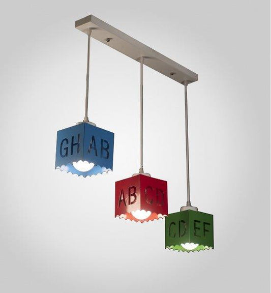 ABC Rail Pendant Light 3 Lamps