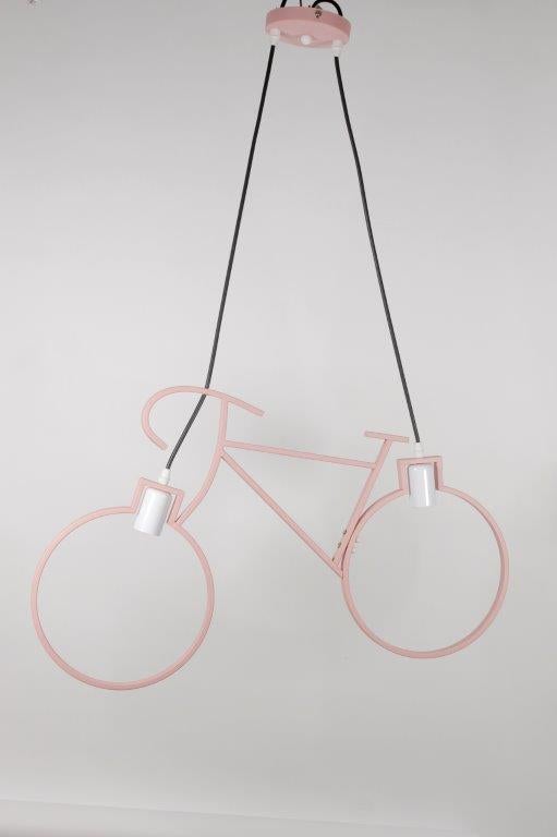 Pink Bicycle Child  Pendant 2 Lamps