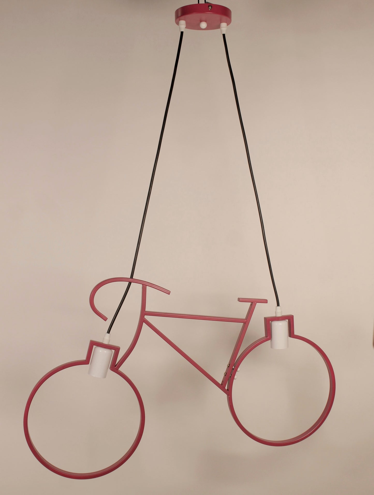 Purple Bicycle Child  Pendant 2 Lamps