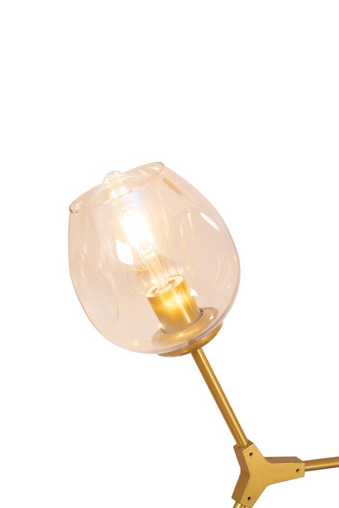 Golden Honeycomb Pendant 6 Lamps