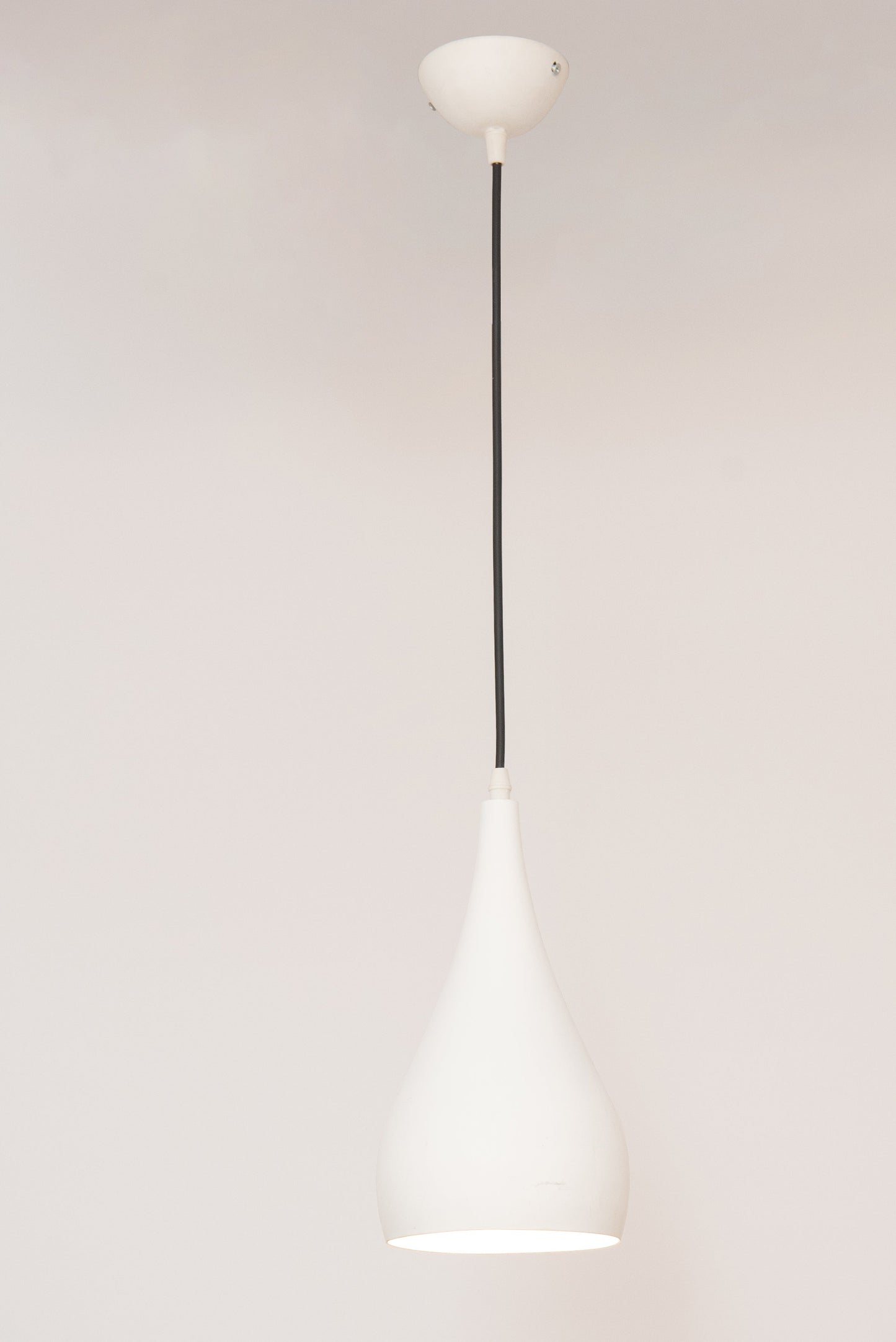 White Flask Pendant 1 Lamp