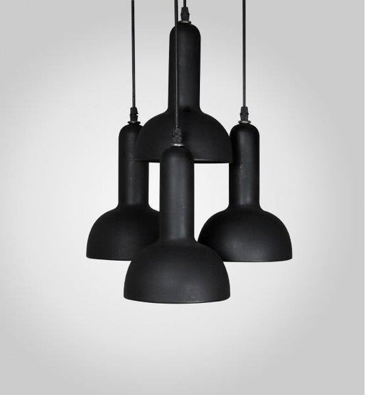 Milkway Black Circle Pendant (4 Lamps)