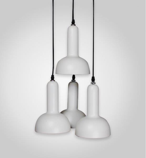 Milkway White Circle Pendant (4 Lamps)