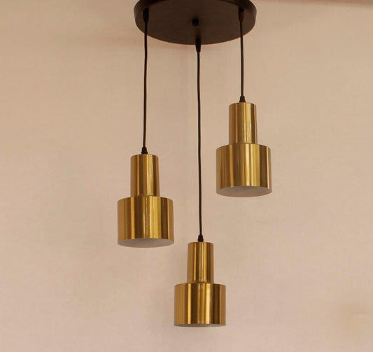 Alameer Bronze Metalic Pendant 3 Lamps