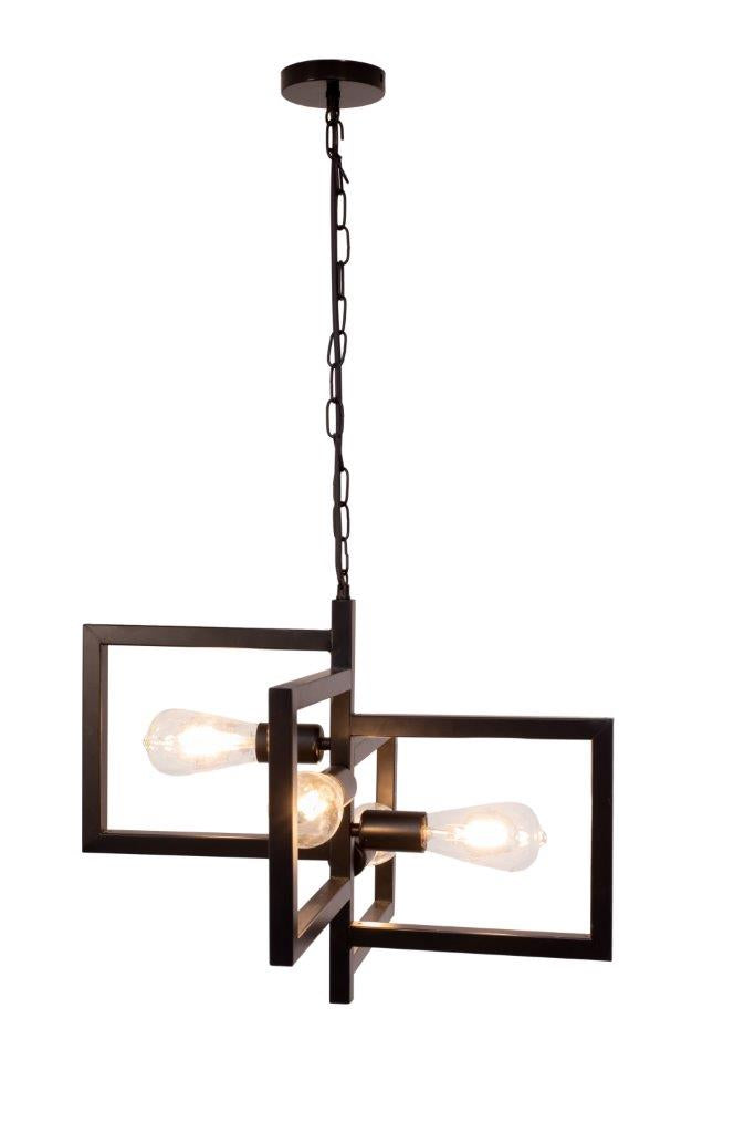 Black Metal Frames - 4 Lamps