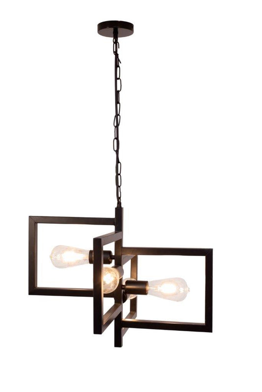 Black Metal Frames - 4 Lamps