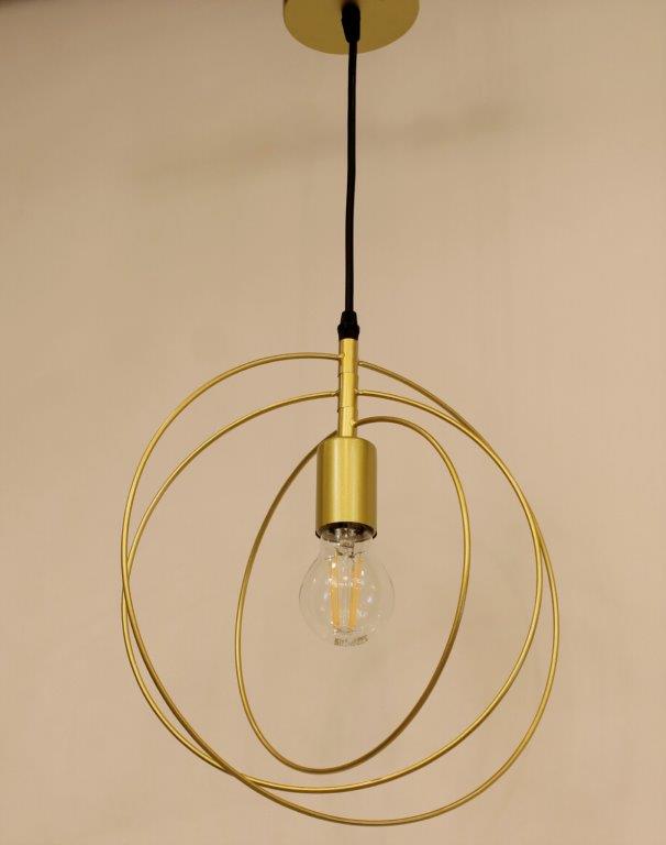 Alameer Golden Circles Pendant 1 Lamp