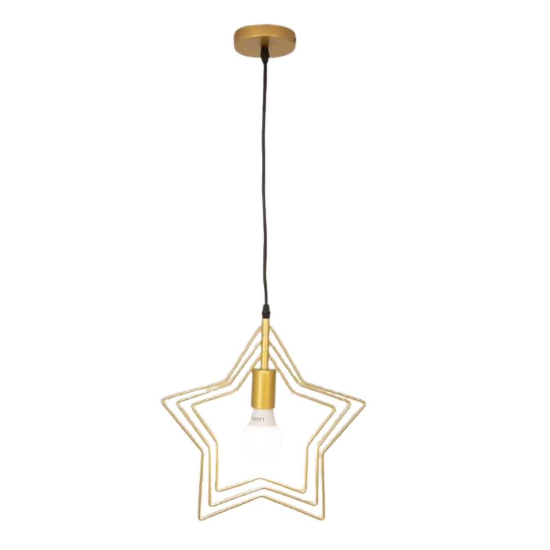 Golden Stars Pendant 1 Lamp