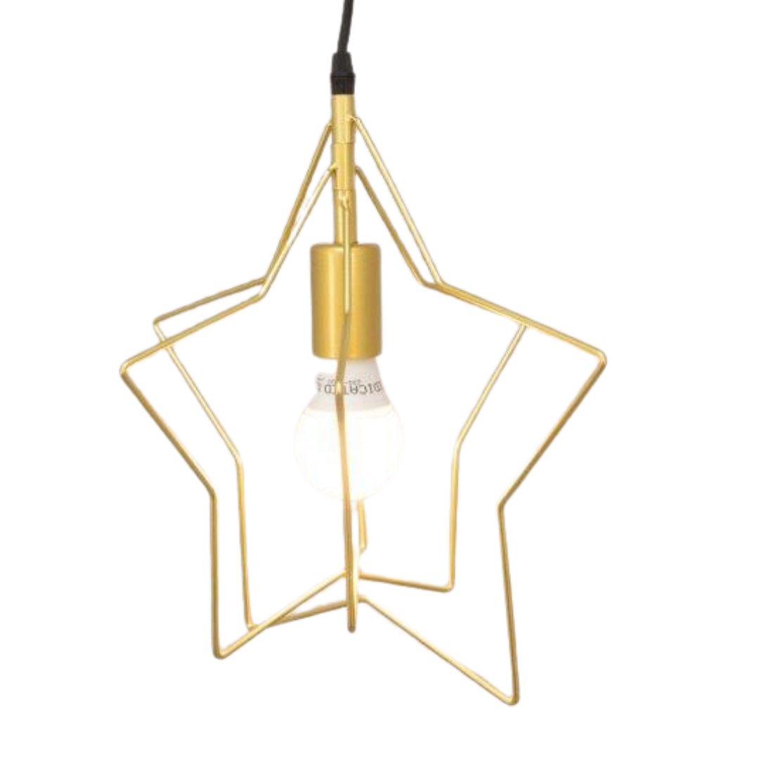 Golden Stars Pendant 1 Lamp